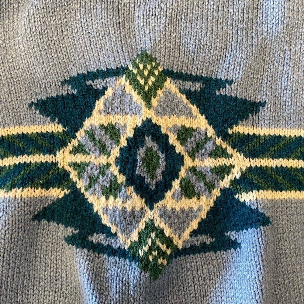VINTAGE Home Knitted Pendleton Sweater - Picture 3 of 9